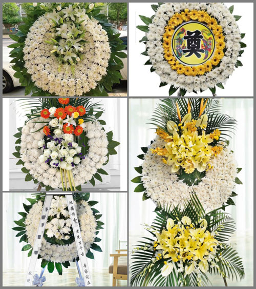 四川成都大邑县金星乡白岩村花圈速递